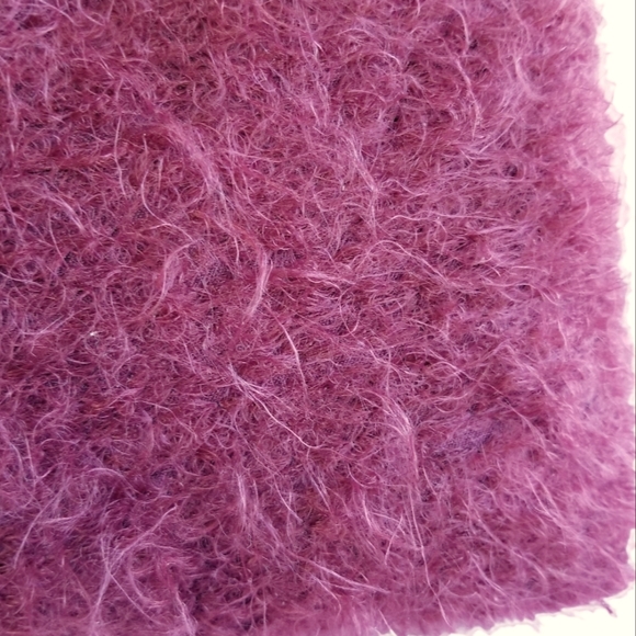 MAXX NY Curly Maroon Angora Fur Handbag NWOT - Picture 7 of 9